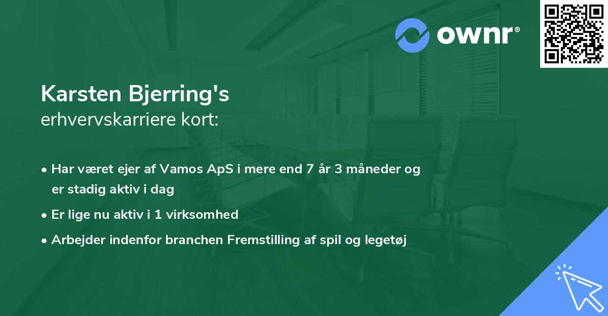 Karsten Bjerring's erhvervskarriere kort