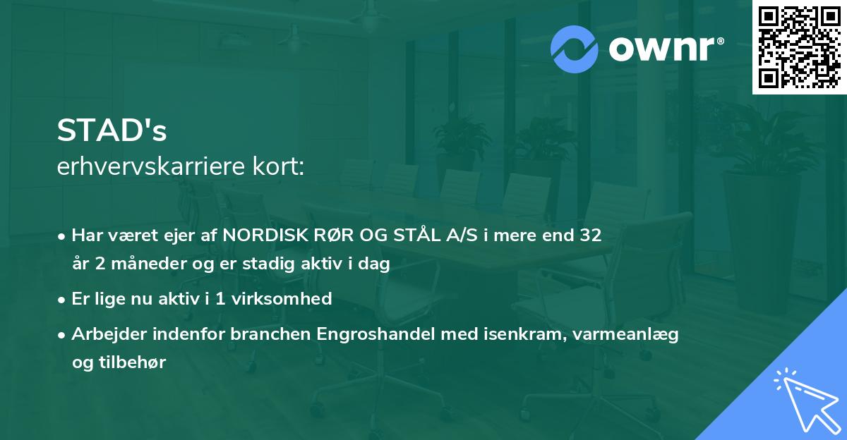 STAD's erhvervskarriere kort