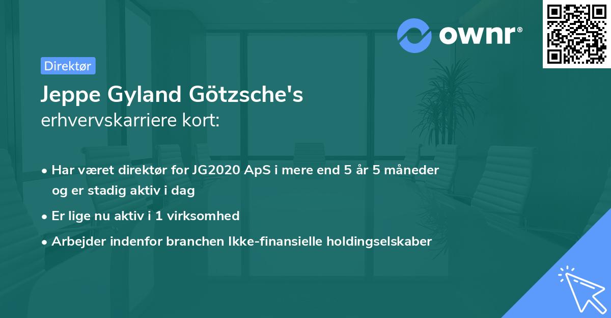 Jeppe Gyland Götzsche's erhvervskarriere kort