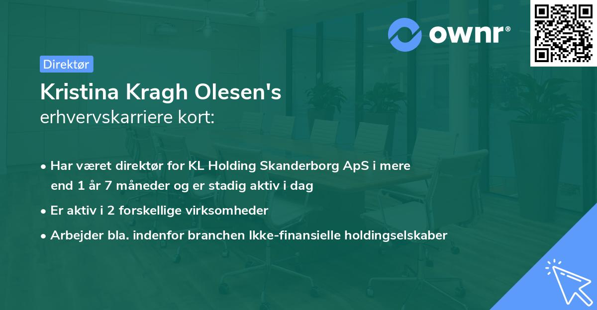 Kristina Kragh Olesen's erhvervskarriere kort