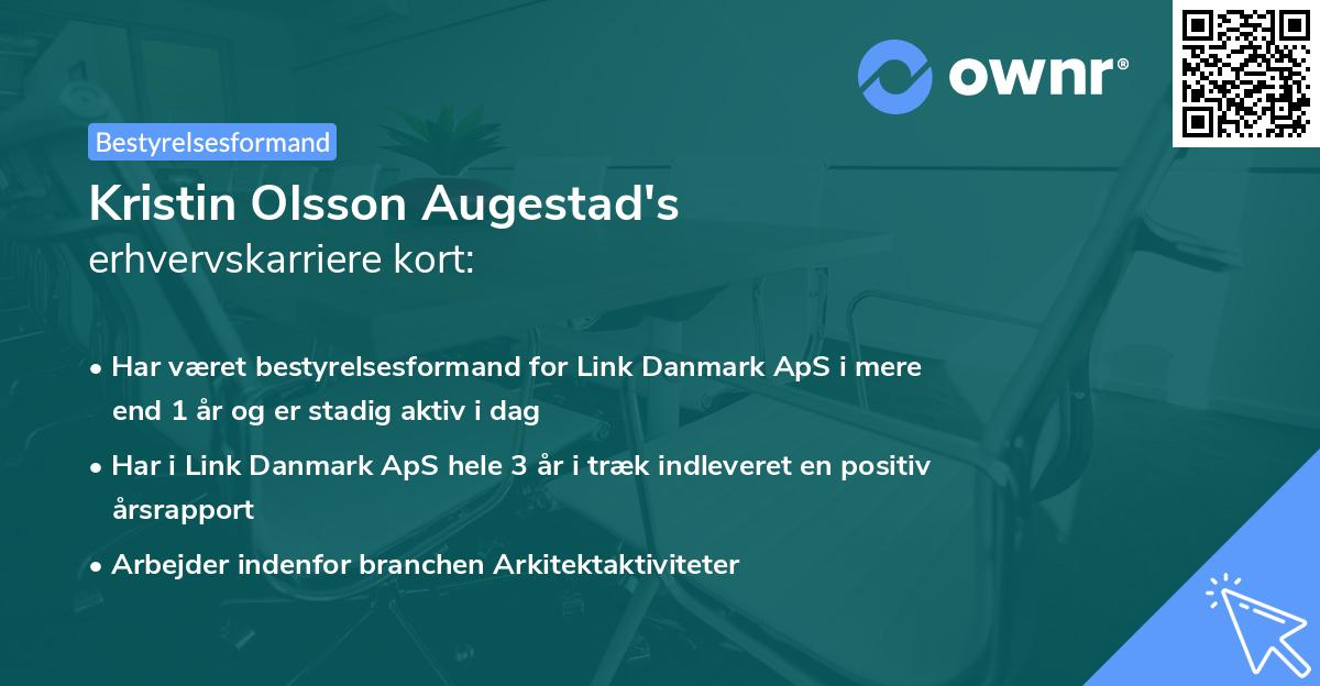 Kristin Olsson Augestad's erhvervskarriere kort