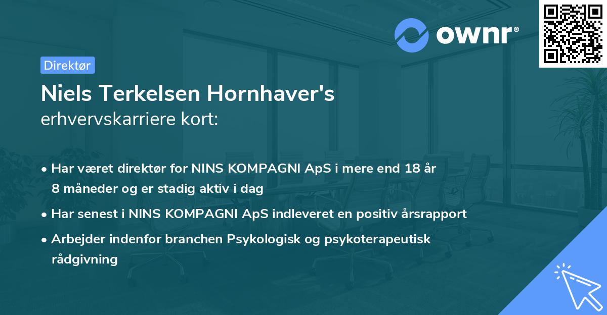 Niels Terkelsen Hornhaver's erhvervskarriere kort
