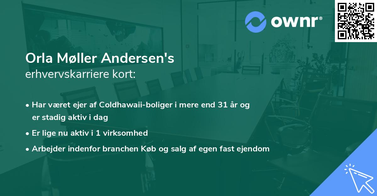 Orla Møller Andersen's erhvervskarriere kort