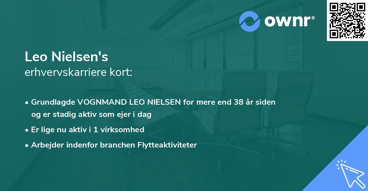 Leo Nielsen's erhvervskarriere kort