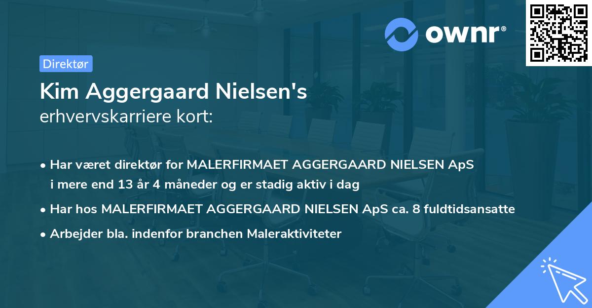 Kim Aggergaard Nielsen's erhvervskarriere kort