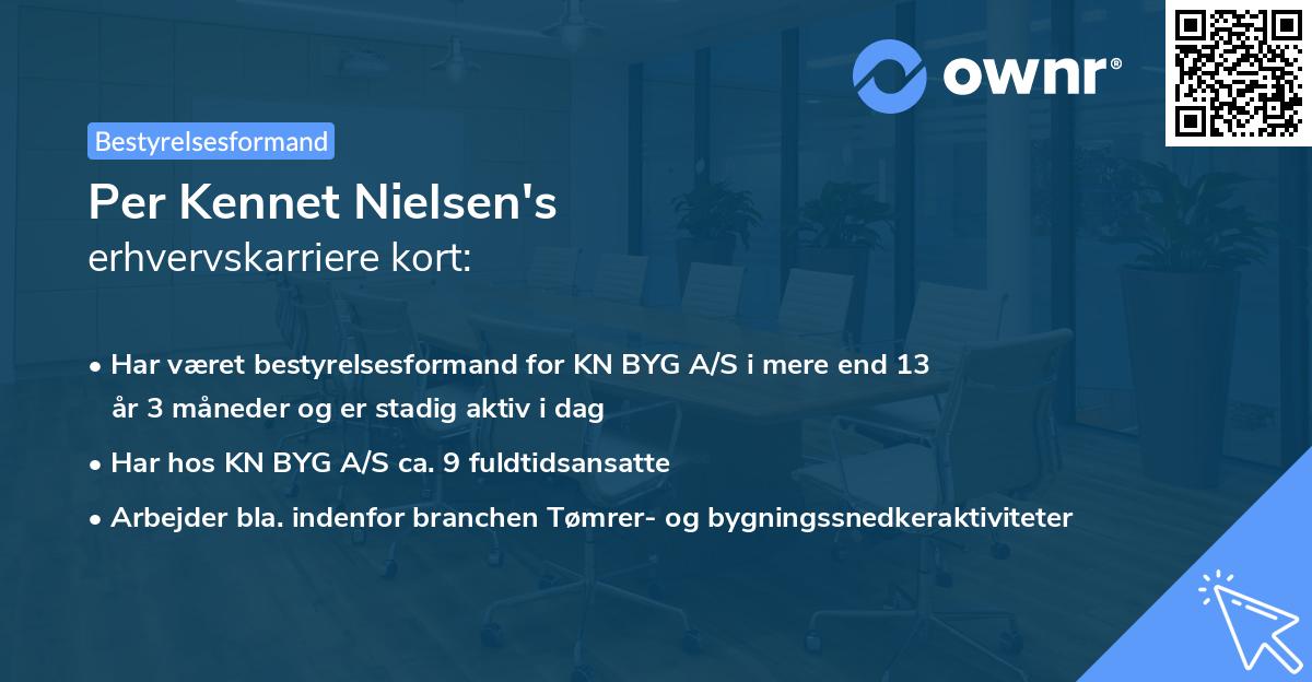 Per Kennet Nielsen's erhvervskarriere kort