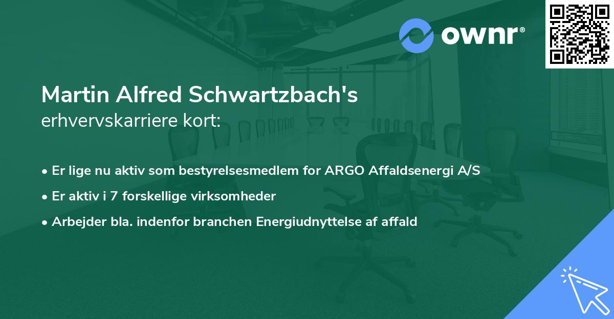 Martin Alfred Schwartzbach's erhvervskarriere kort