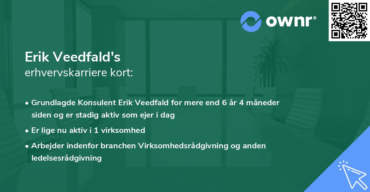 Erik Veedfald's erhvervskarriere kort