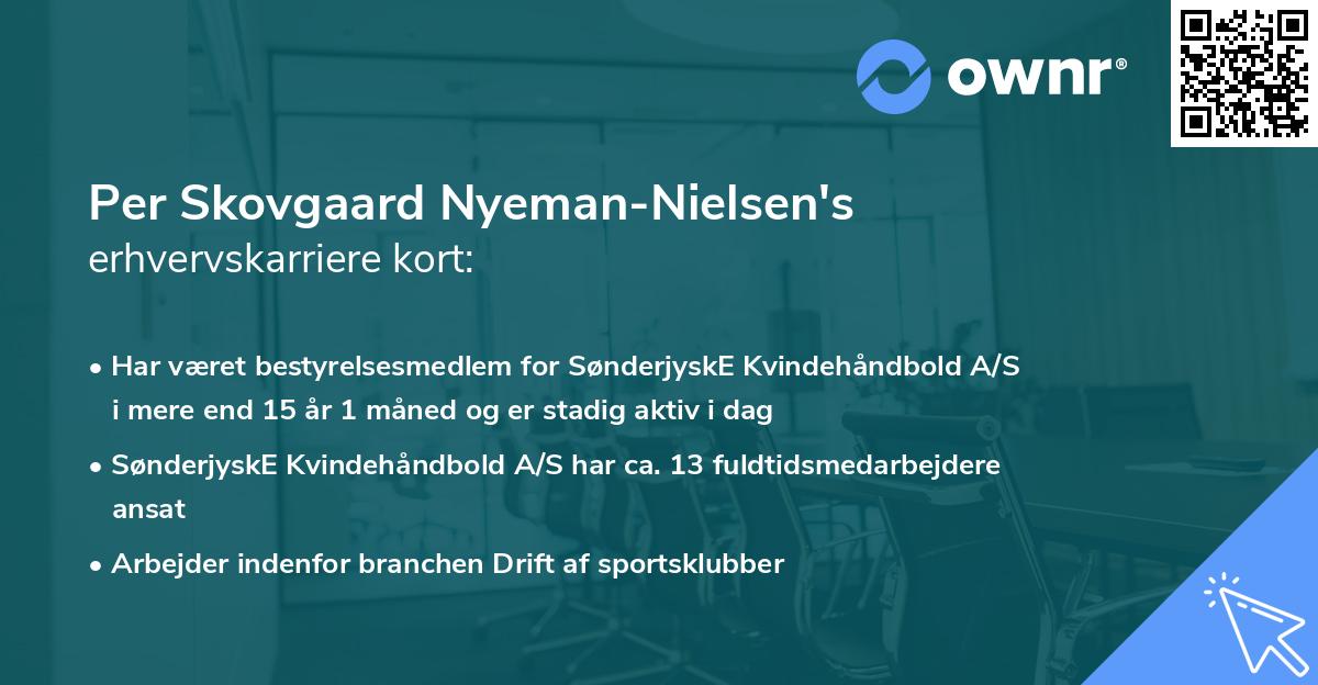 Per Skovgaard Nyeman-Nielsen's erhvervskarriere kort