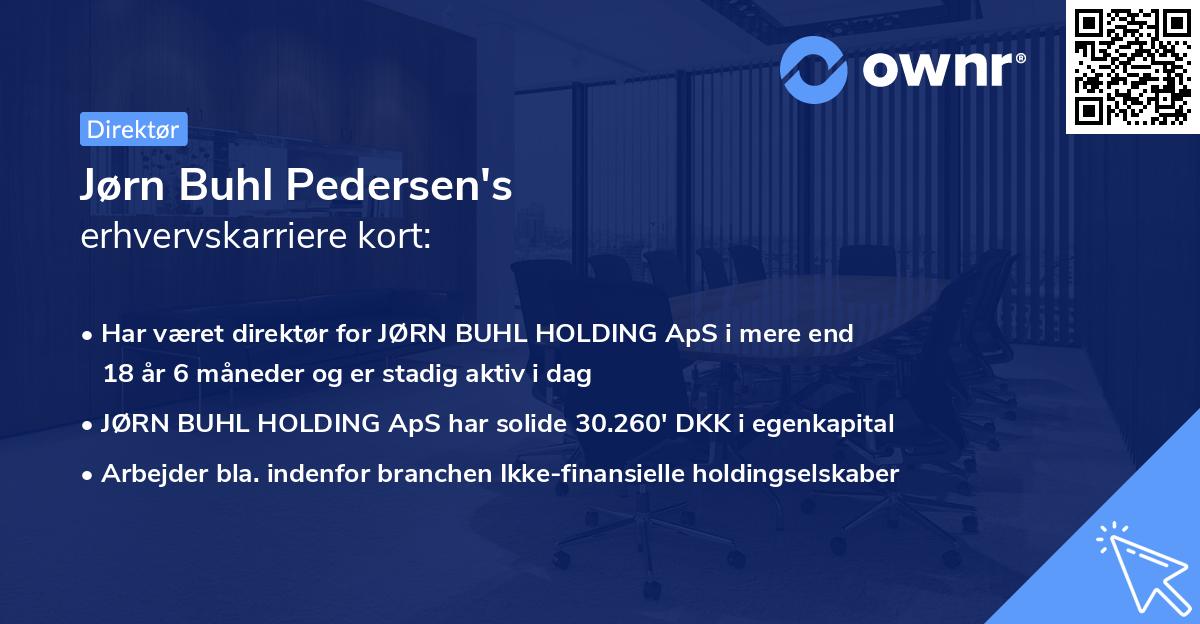 Jørn Buhl Pedersen's erhvervskarriere kort