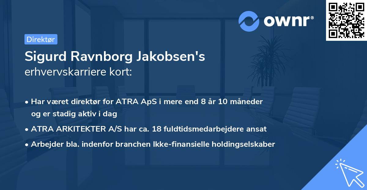 Sigurd Ravnborg Jakobsen's erhvervskarriere kort