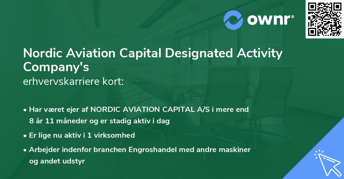 Nordic Aviation Capital Designated Activity Company's erhvervskarriere kort