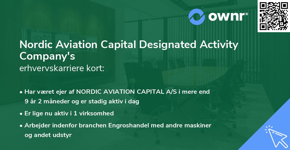 Nordic Aviation Capital Designated Activity Company's erhvervskarriere kort