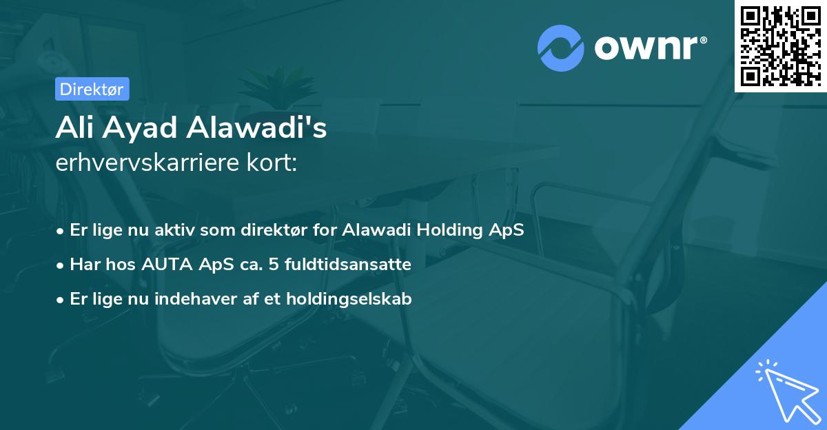 Ali Ayad Alawadi's erhvervskarriere kort