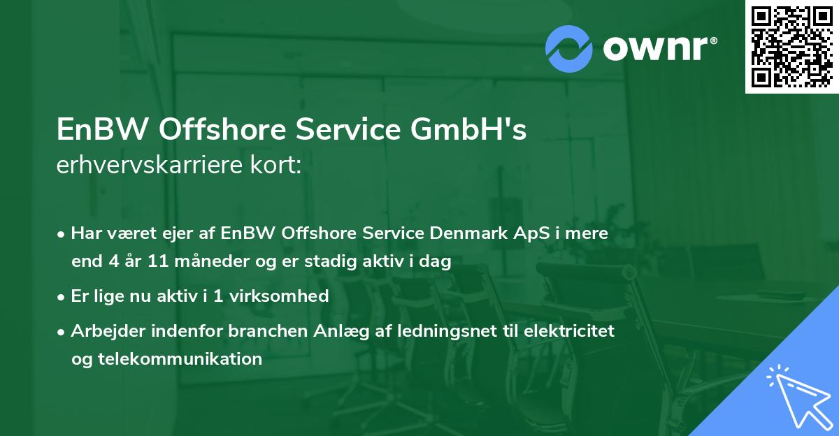 EnBW Offshore Service GmbH's erhvervskarriere kort