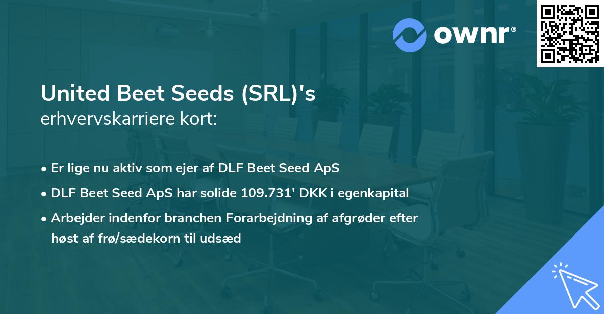 United Beet Seeds (SRL)'s erhvervskarriere kort