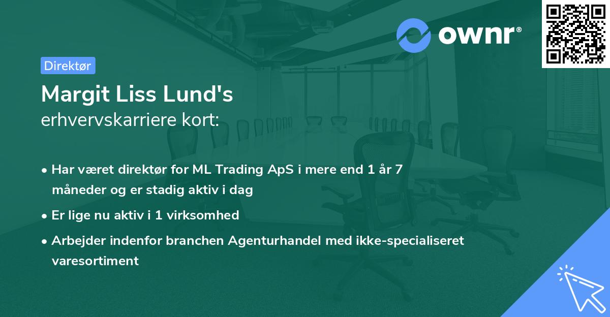 Margit Liss Lund's erhvervskarriere kort