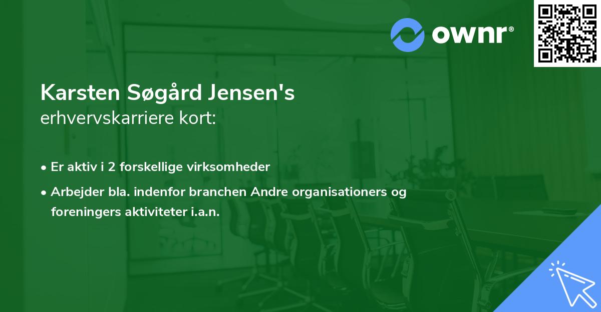 Karsten Søgård Jensen's erhvervskarriere kort