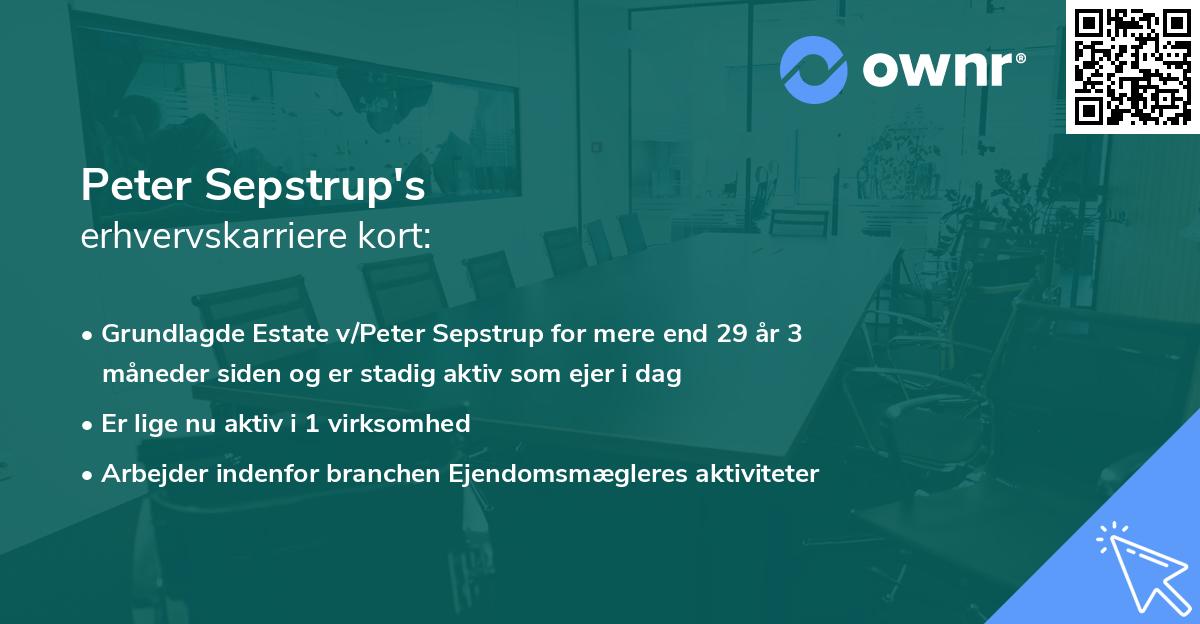 Peter Sepstrup's erhvervskarriere kort