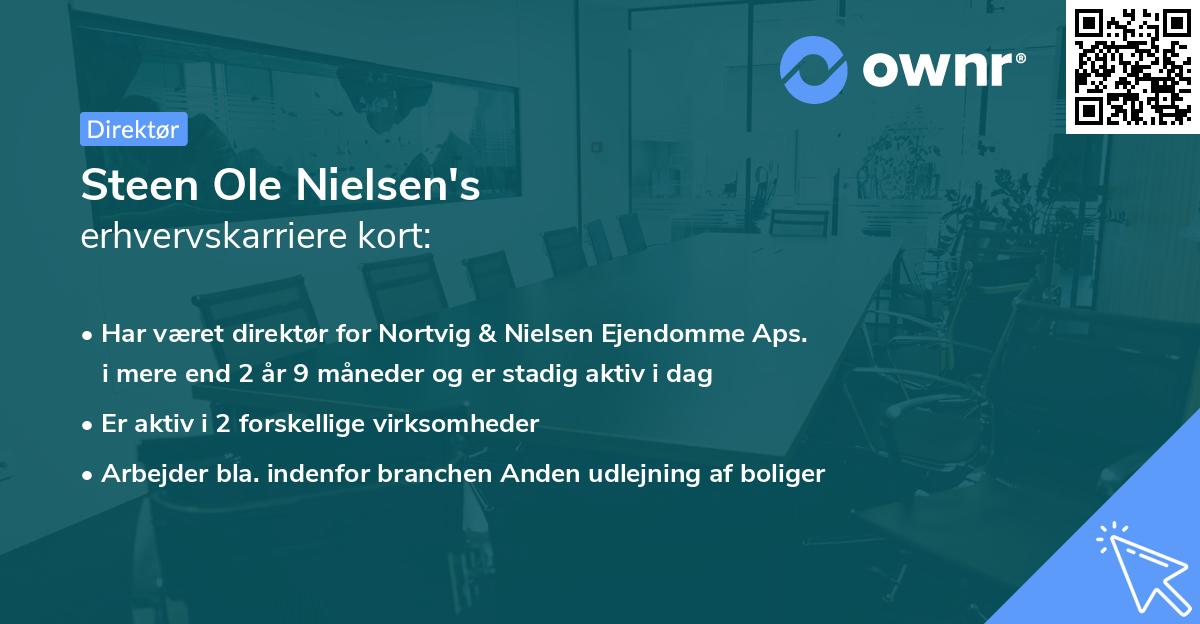 Steen Ole Nielsen's erhvervskarriere kort