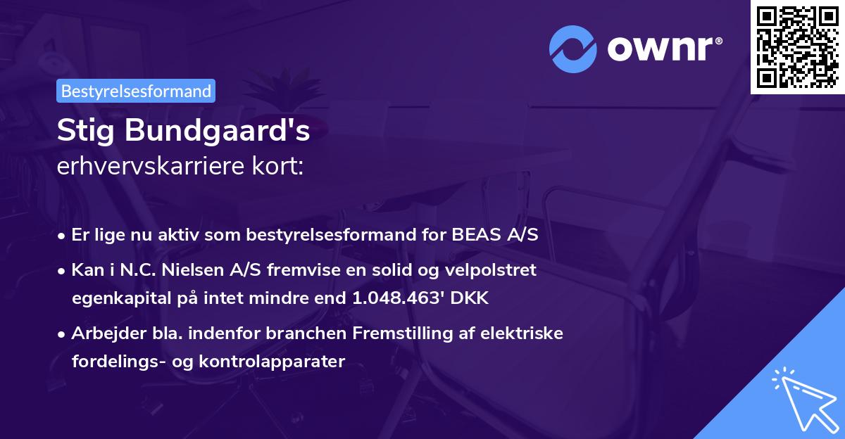 Stig Bundgaard's erhvervskarriere kort