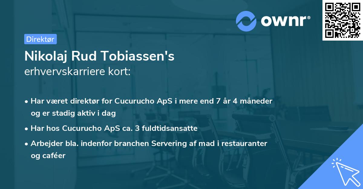 Nikolaj Rud Tobiassen's erhvervskarriere kort