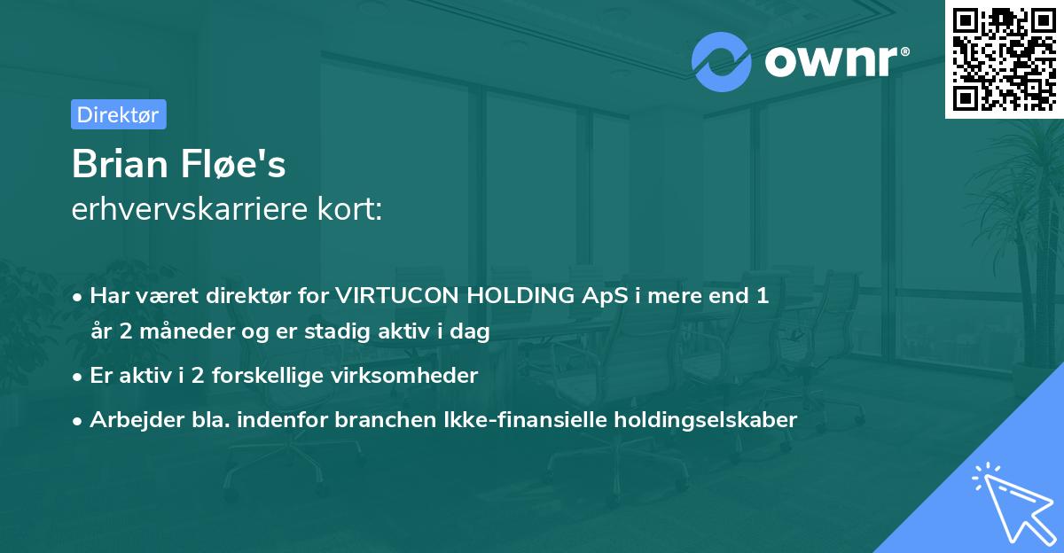 Brian Fløe's erhvervskarriere kort