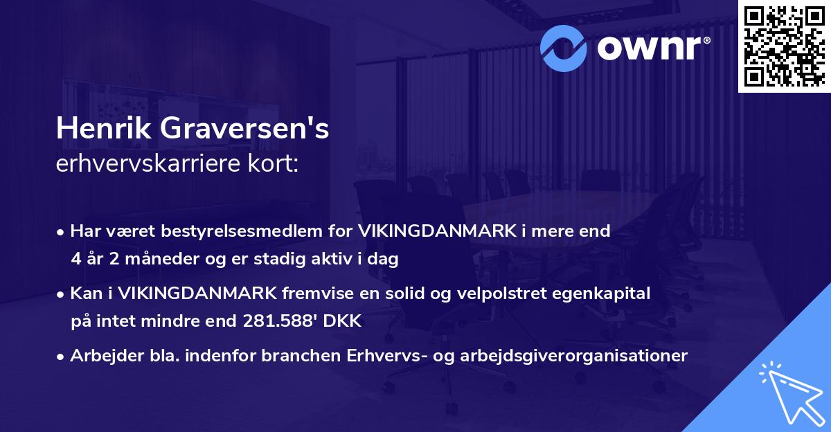 Henrik Graversen's erhvervskarriere kort