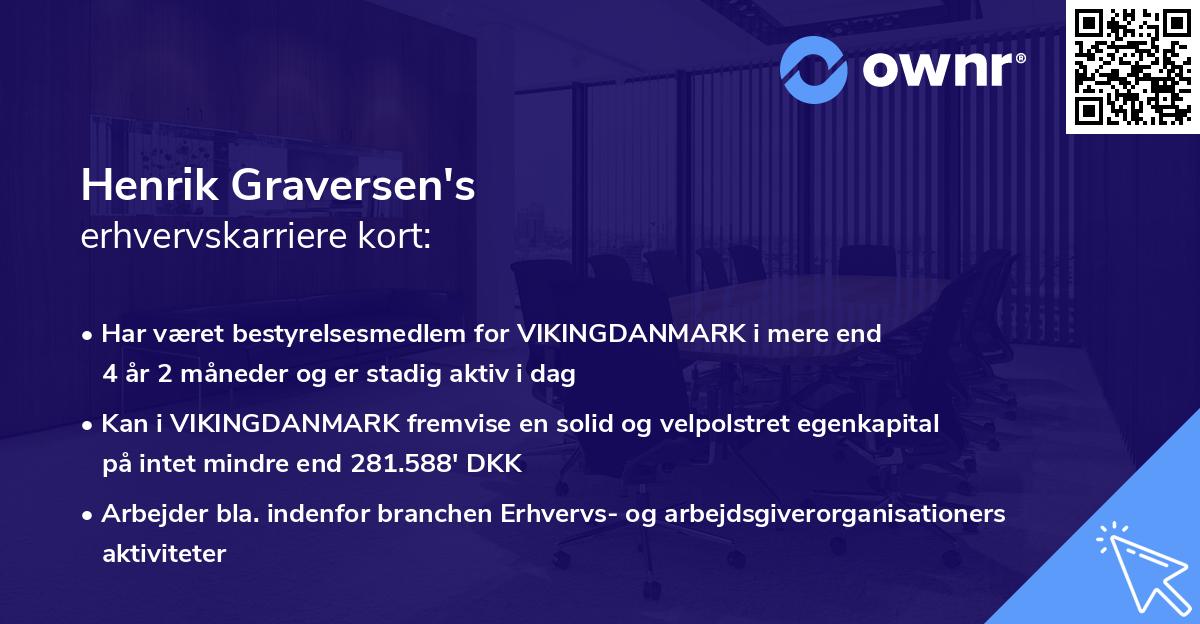 Henrik Graversen's erhvervskarriere kort