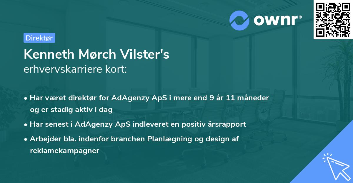 Kenneth Mørch Vilster's erhvervskarriere kort