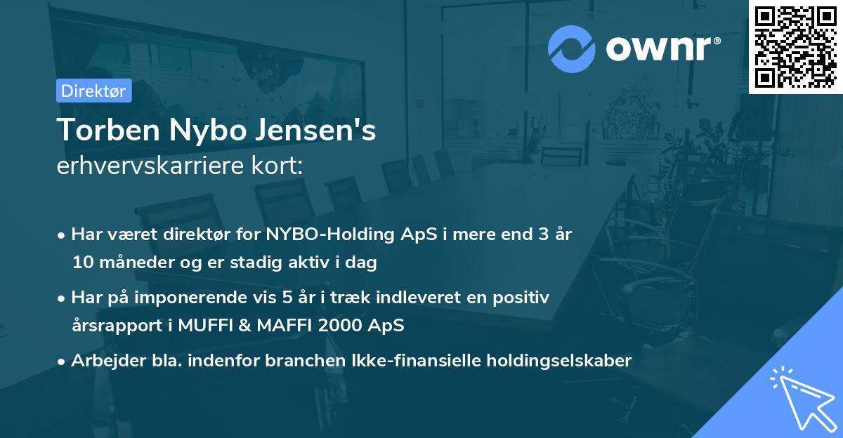Torben Nybo Jensen's erhvervskarriere kort
