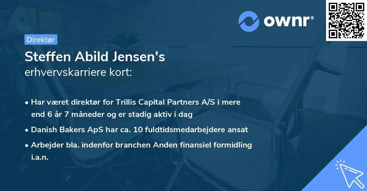 Steffen Abild Jensen's erhvervskarriere kort