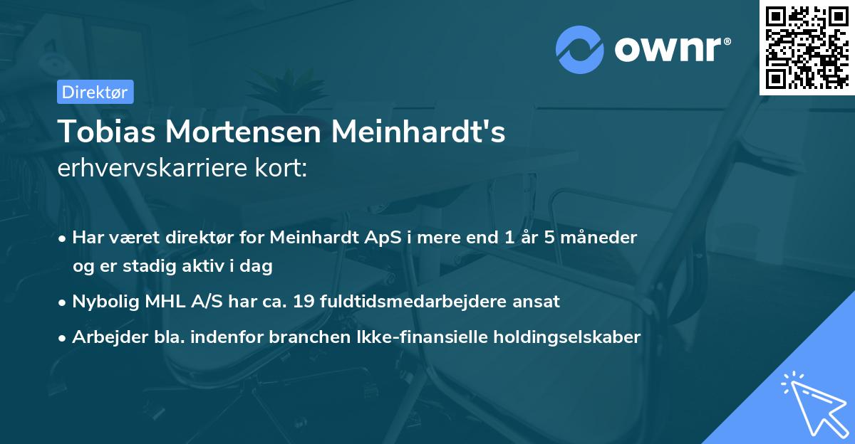 Tobias Mortensen Meinhardt's erhvervskarriere kort