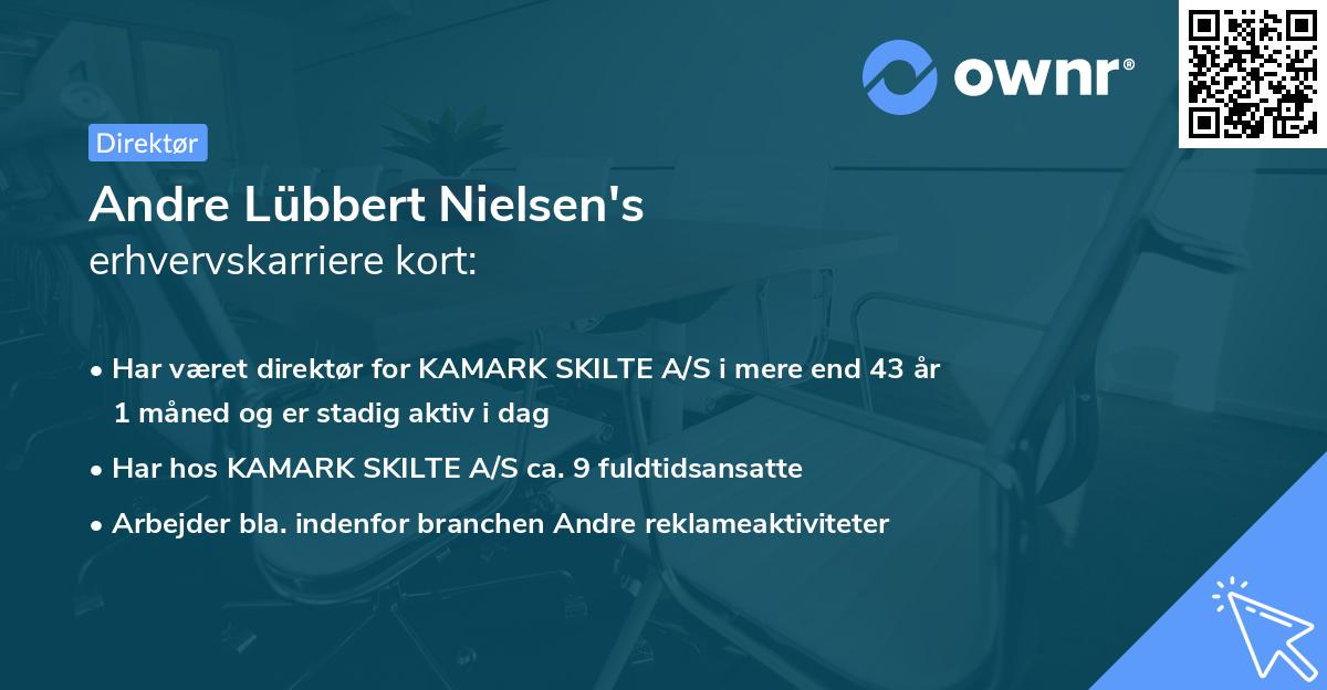 Andre Lübbert Nielsen's erhvervskarriere kort