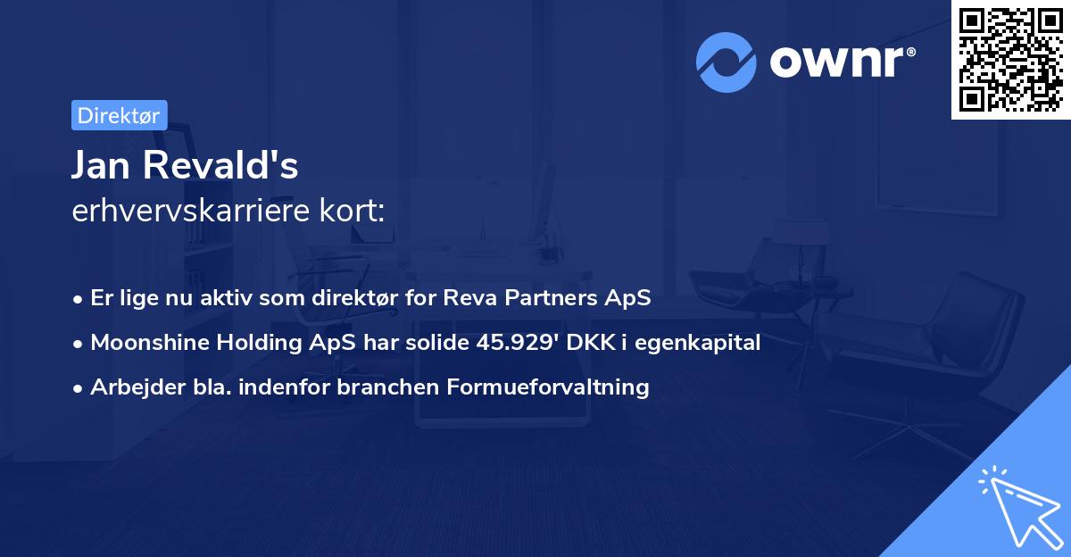 Jan Revald's erhvervskarriere kort