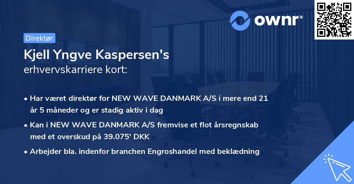 Kjell Yngve Kaspersen's erhvervskarriere kort