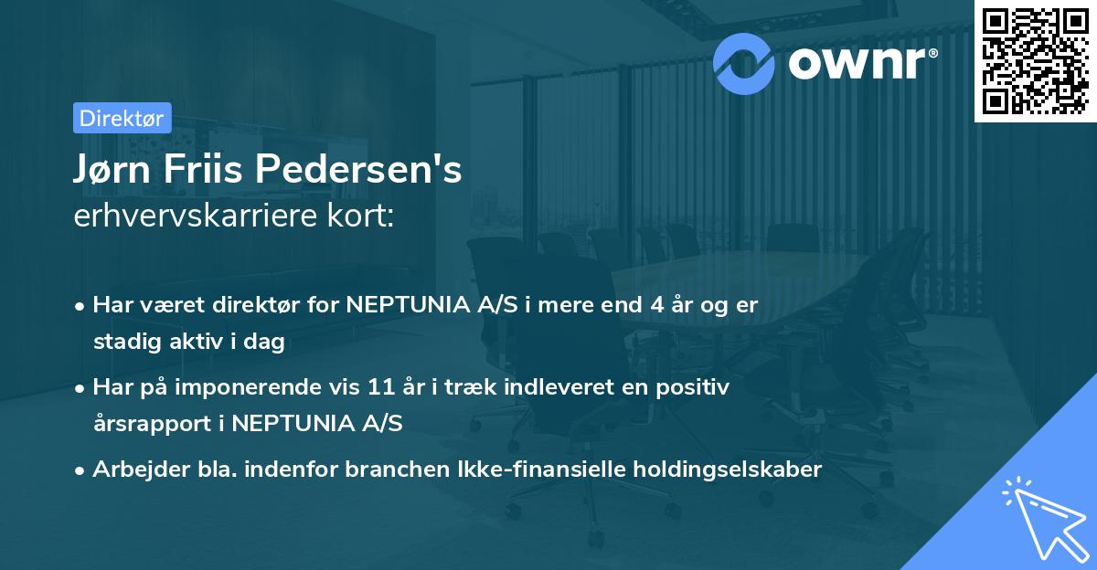 Jørn Friis Pedersen's erhvervskarriere kort