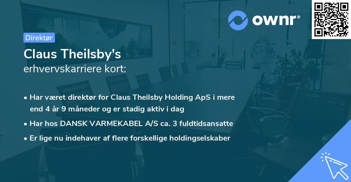 Claus Theilsby's erhvervskarriere kort