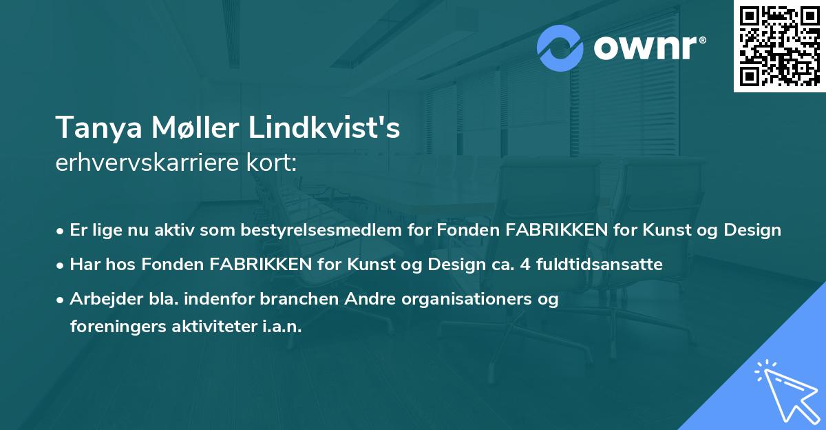 Tanya Møller Lindkvist's erhvervskarriere kort