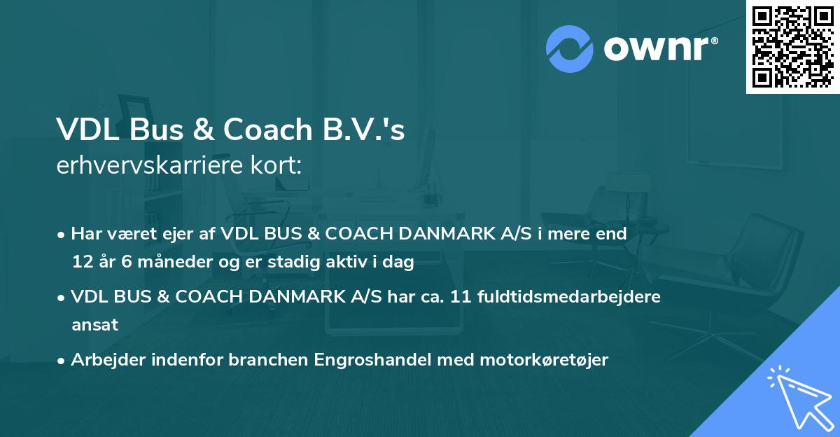 VDL Bus & Coach B.V.'s erhvervskarriere kort