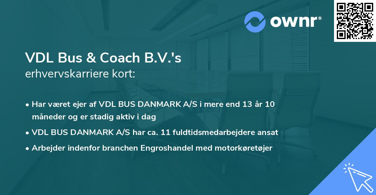 VDL Bus & Coach B.V.'s erhvervskarriere kort