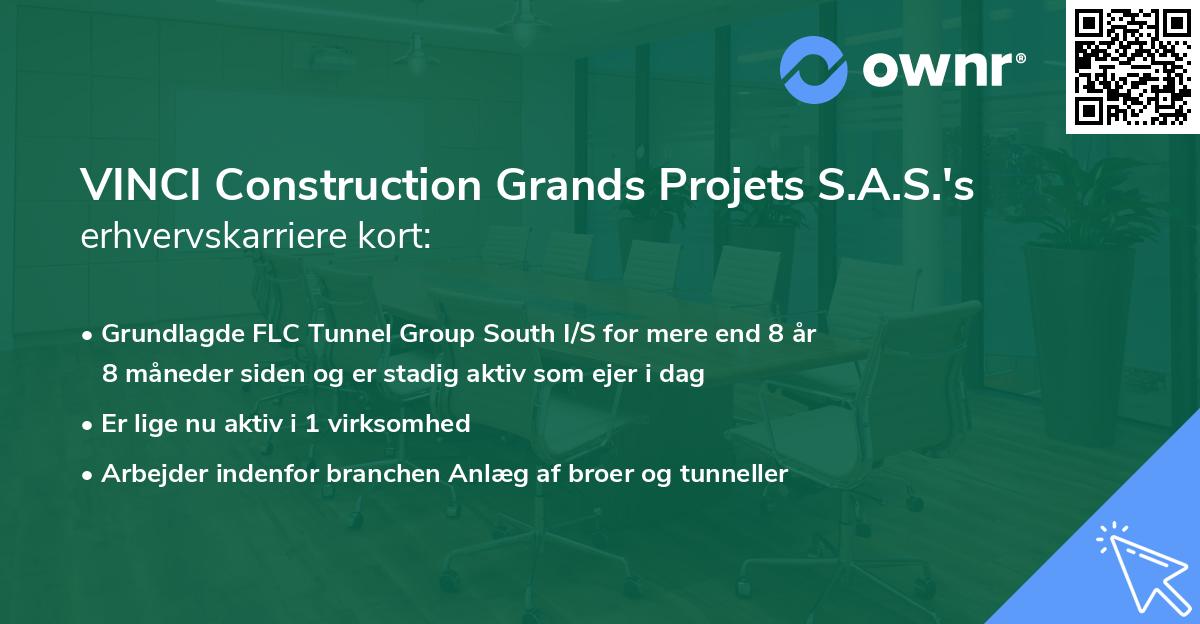 VINCI Construction Grands Projets S.A.S.'s erhvervskarriere kort