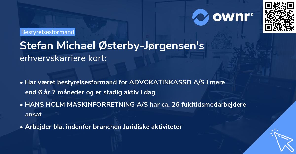 Stefan Michael Østerby-Jørgensen's erhvervskarriere kort