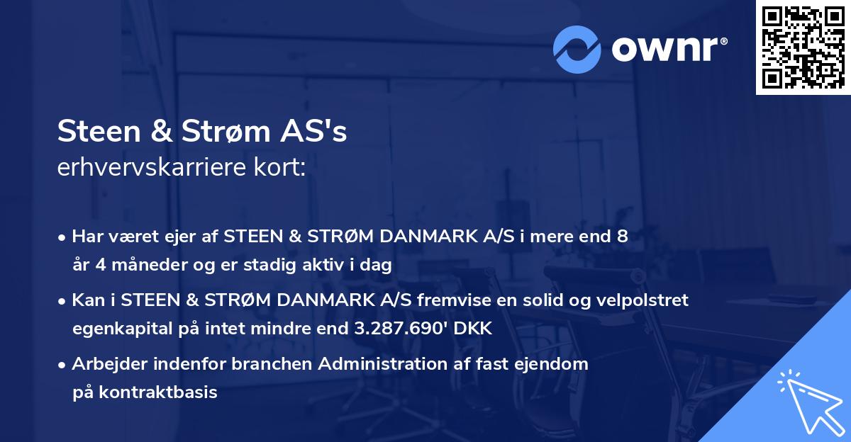 Steen & Strøm AS's erhvervskarriere kort
