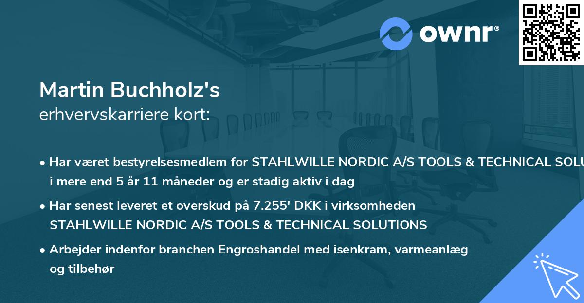 Martin Buchholz's erhvervskarriere kort