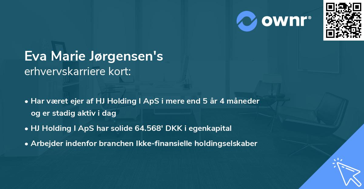Eva Marie Jørgensen's erhvervskarriere kort