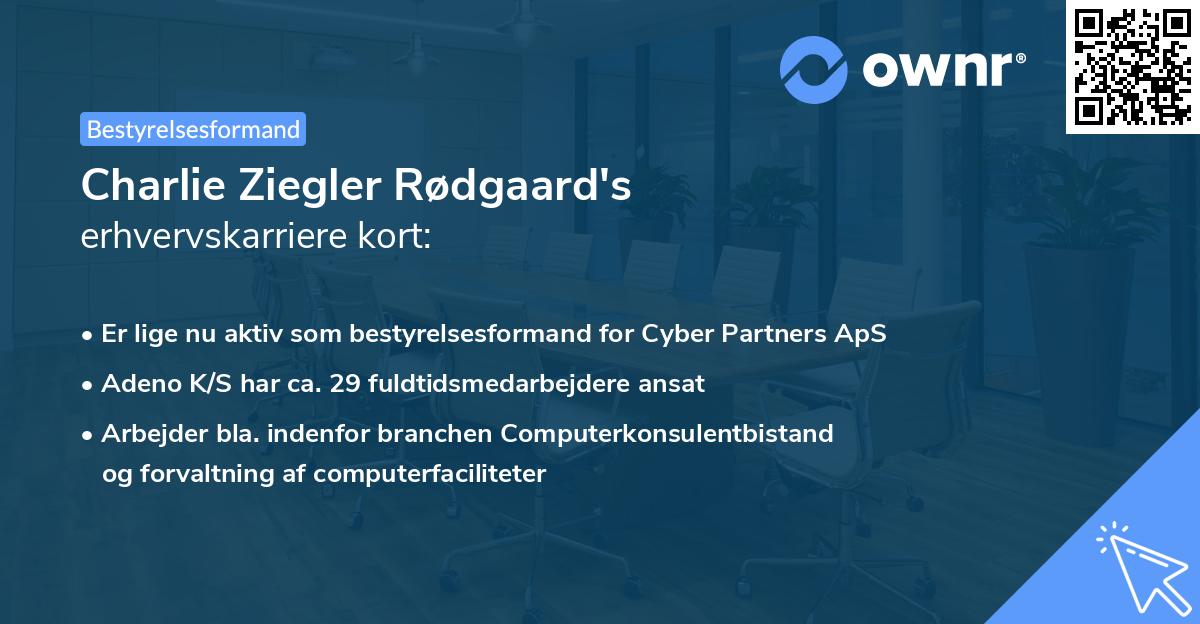 Charlie Ziegler Rødgaard's erhvervskarriere kort