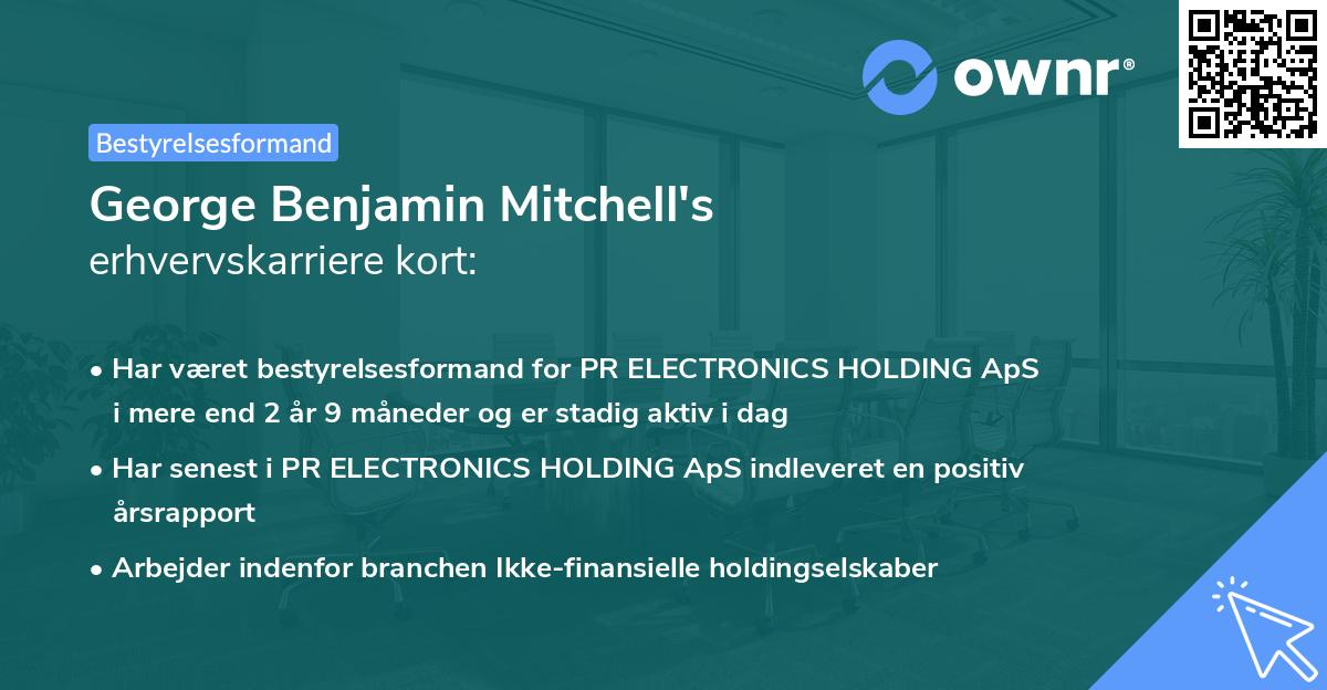 George Benjamin Mitchell's erhvervskarriere kort