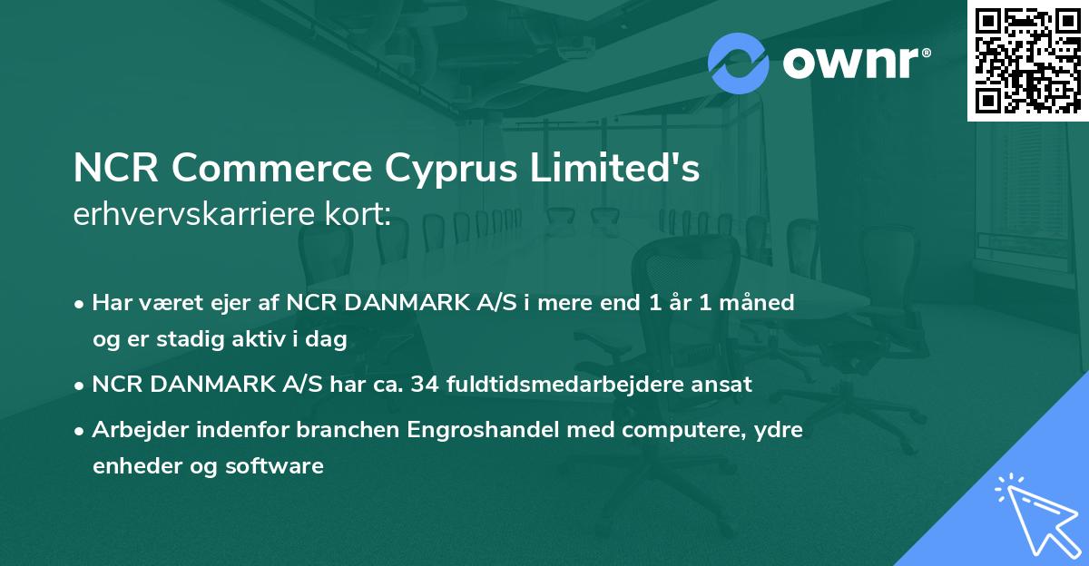 NCR Commerce Cyprus Limited's erhvervskarriere kort