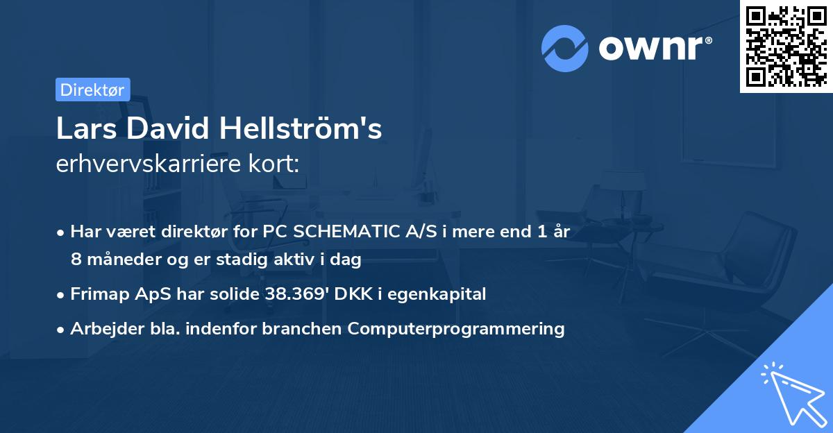 Lars David Hellström's erhvervskarriere kort